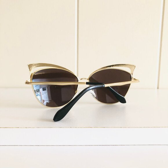 Fancy Mirror Cateye Sunglasses - Picture 4 of 8
